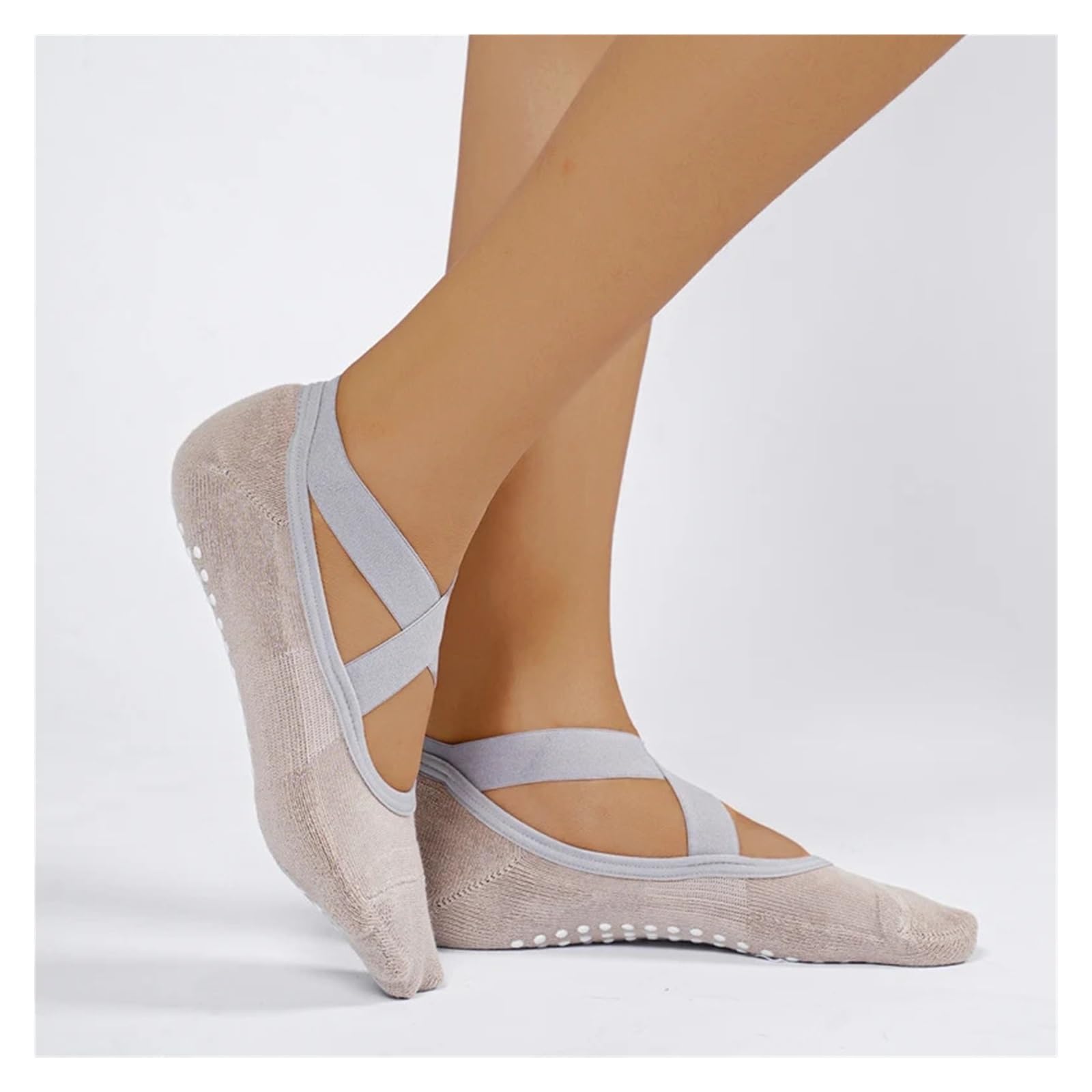 Calcetines de yoga para mujer, antideslizantes, para pilates, calcetines de yoga con agarre para mujer