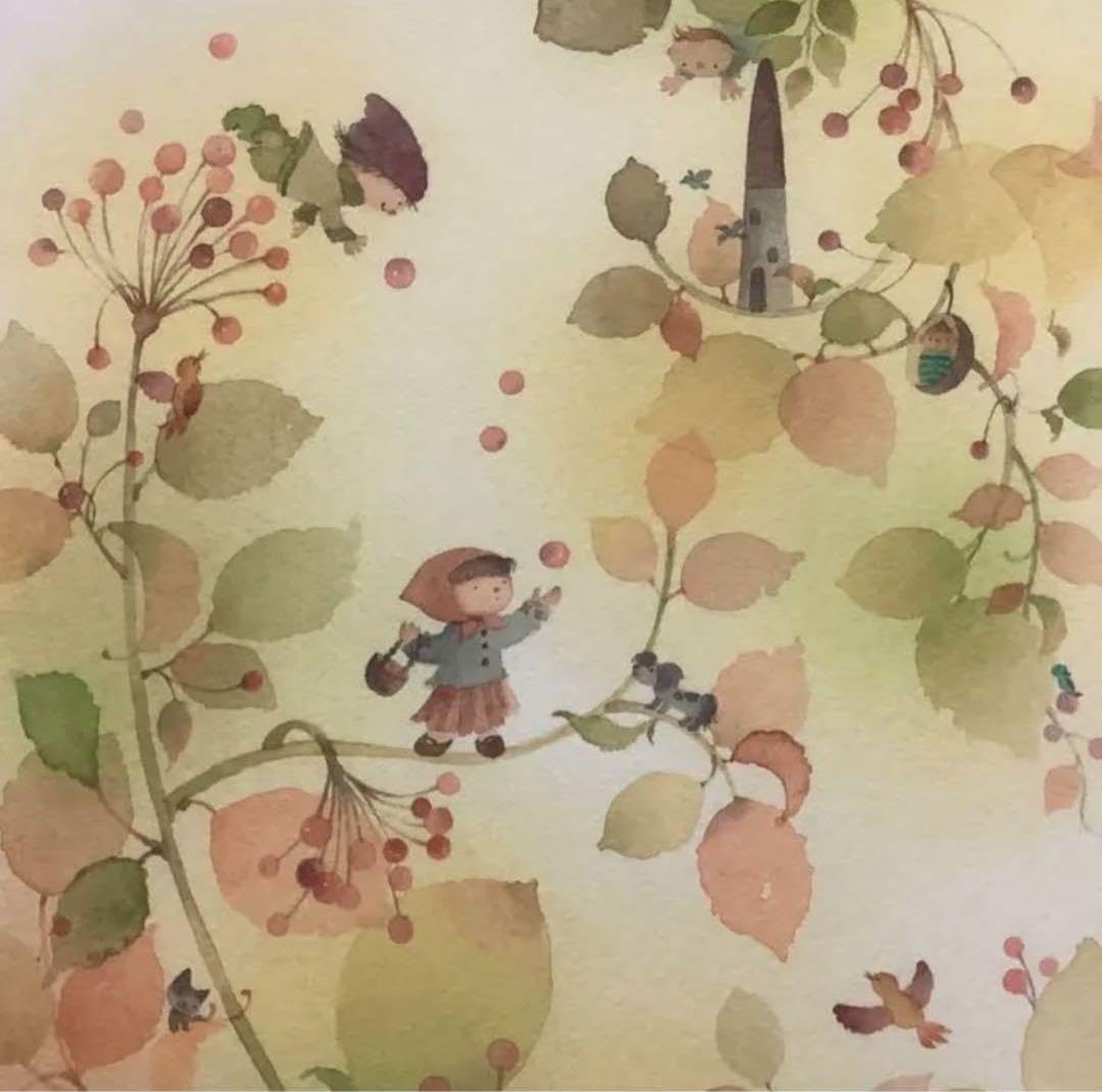 絵画・額縁・版画・上砂 理佳・新品未使用・魔法の赤い実・美術品・インテリア・雑貨 Amazon.co.jp: 絵画額縁版画上砂 理佳魔法の赤い実美術品