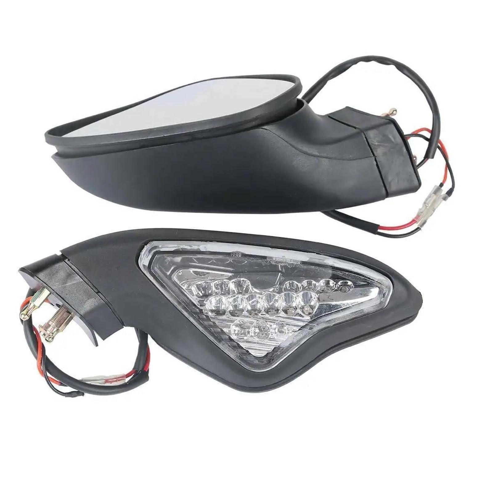 Espejo retrovisor negro para moto 1198S retrovisores con intermitentes 848 EVO 1098