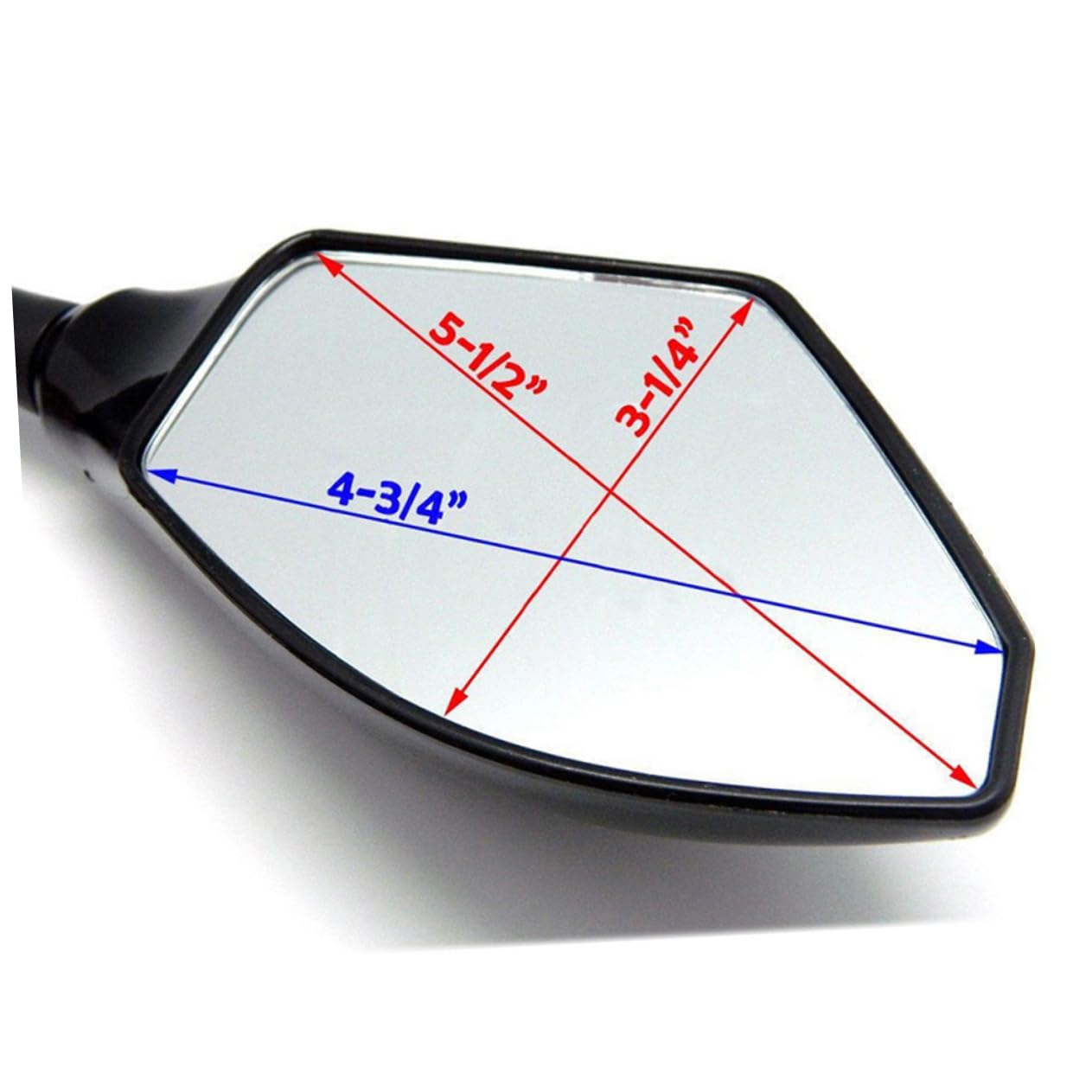 Rétroviseur de Guidon Moto à Led, Flèche Noire, Paire