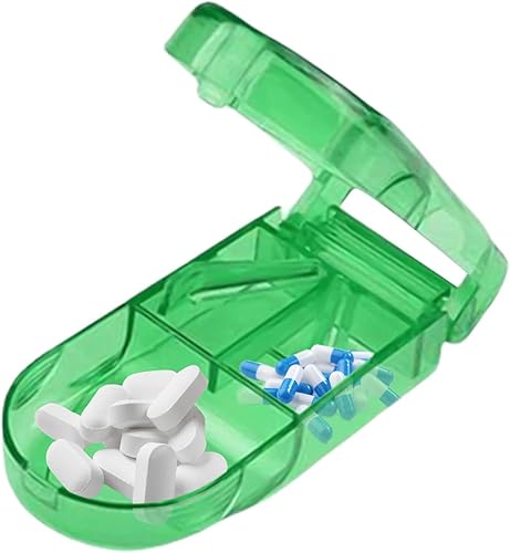 Draagbaar - Séparateur de pilules de voyage - Portable - Coupe-comprimé de voyag