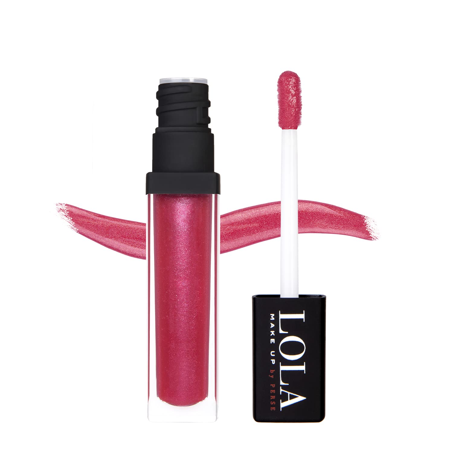 LOLA Long Lasting Intense Color Lip Gloss Supreme Shine Lip Gloss, show-stopping shine, gorgeously plump, no sticky or tacky feel, high-lacquer finish, lasts for hours - 015-Pink Shimmer