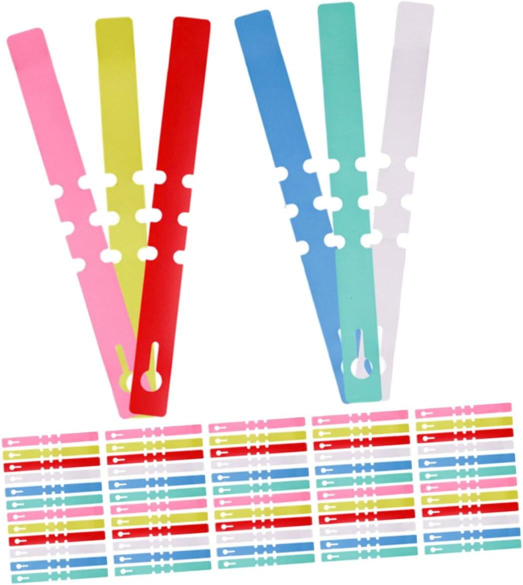 Ciieeo 1200pcs Waterproof PVC Plant Labels with Adjustable Loop, Colorful Plastic Hanging Nursery Tags for Garden and Seedling Identification