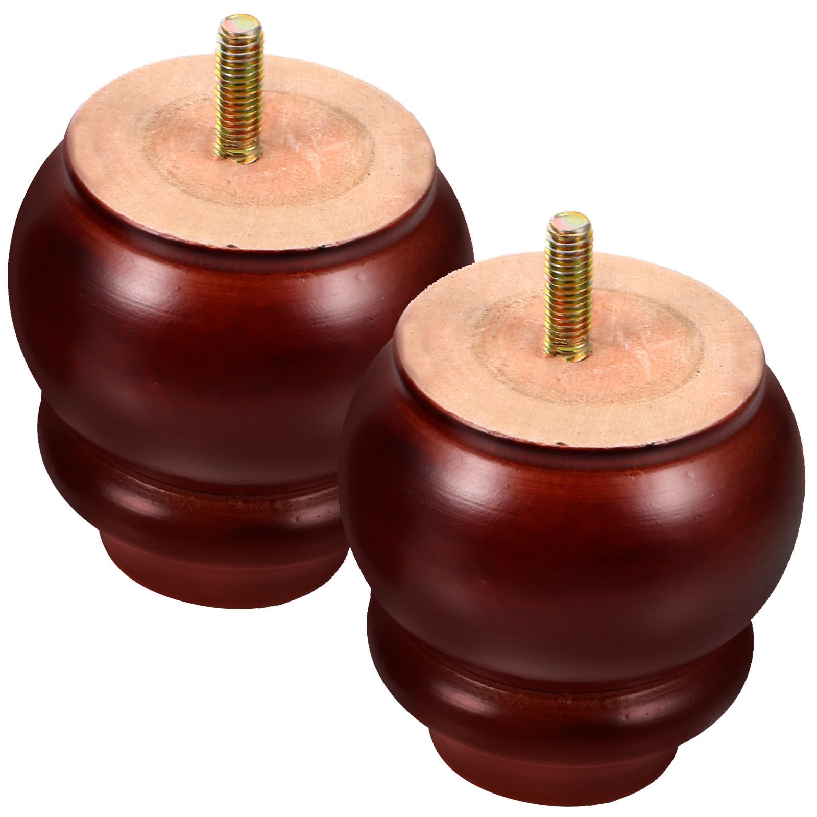 Patas de madera maciza marrón para muebles del hogar y sofás de salón