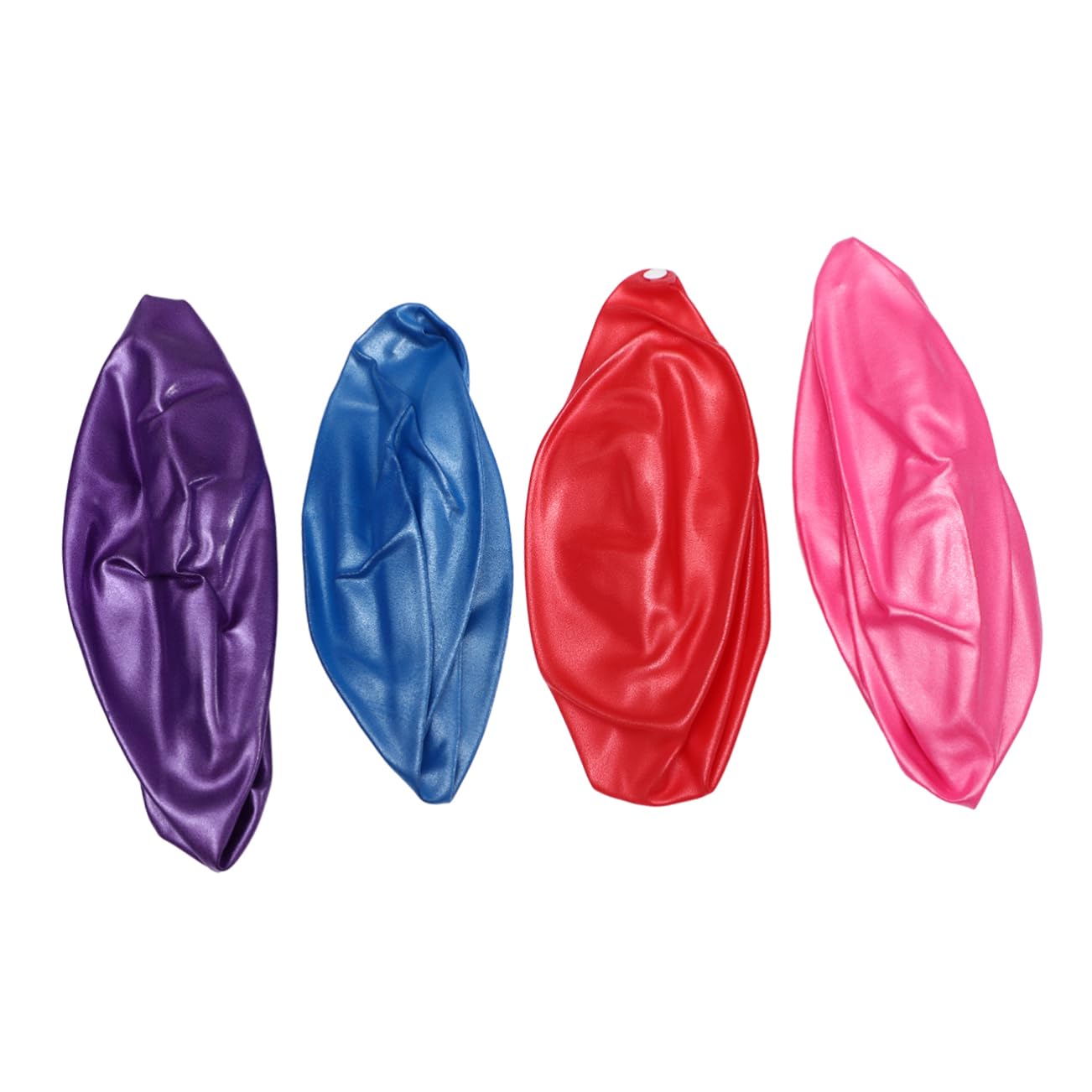 VICASKY 4Pcs Mini Burst Yoga Ball Thickened Frosted Stability Trainer for Exercise Fitness Random Red Purple for Balancing Coordination