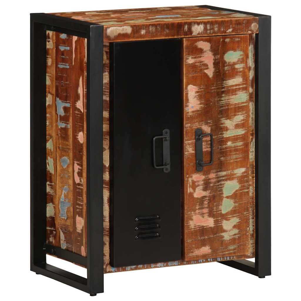 Credenza multicolore, 55 x 35 x 70 cm, in legno massiccio
