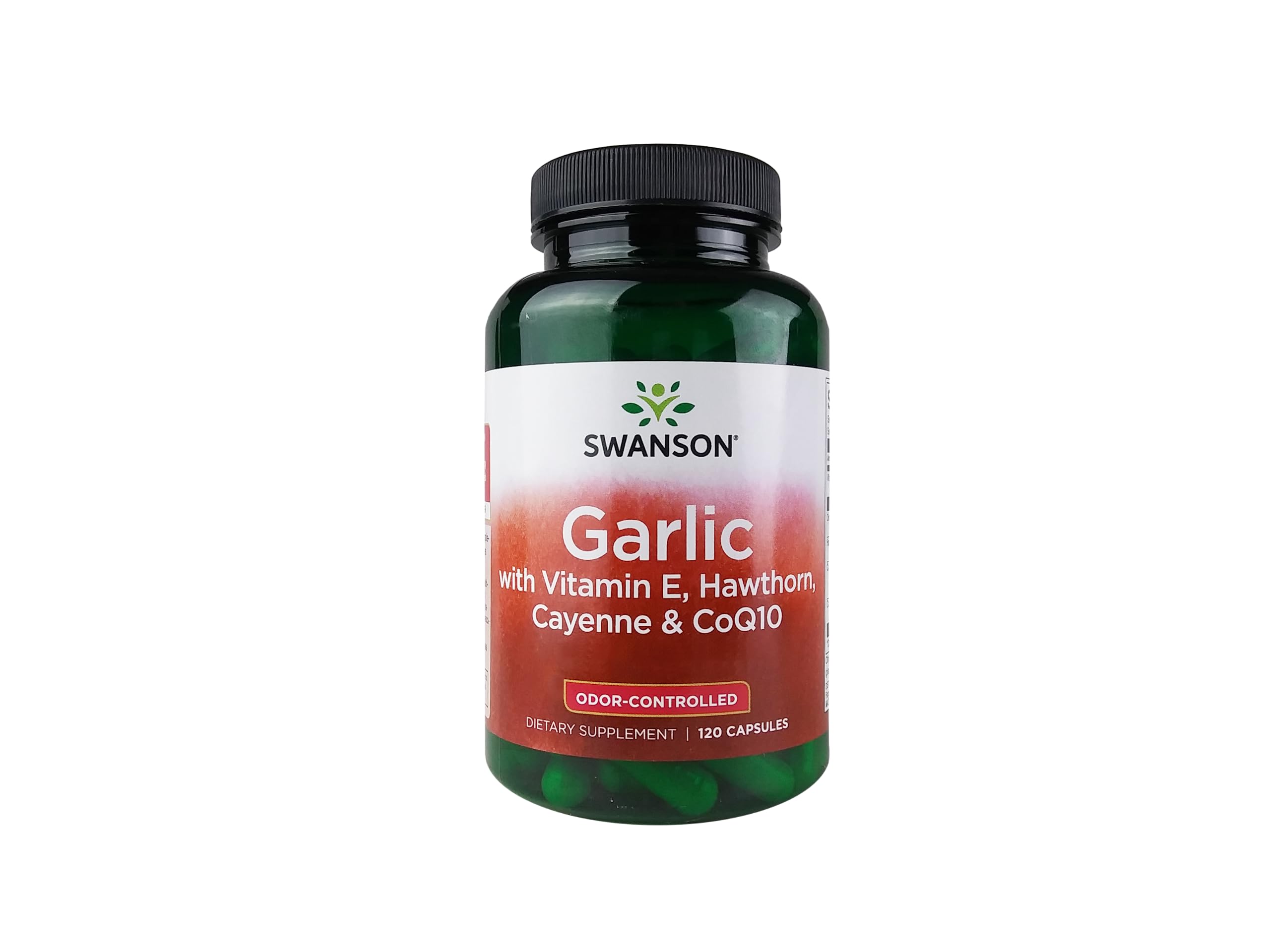 Swanson Garlic with Vitamin E, Hawthorn, Cayenne and CoQ10, 120 Caps