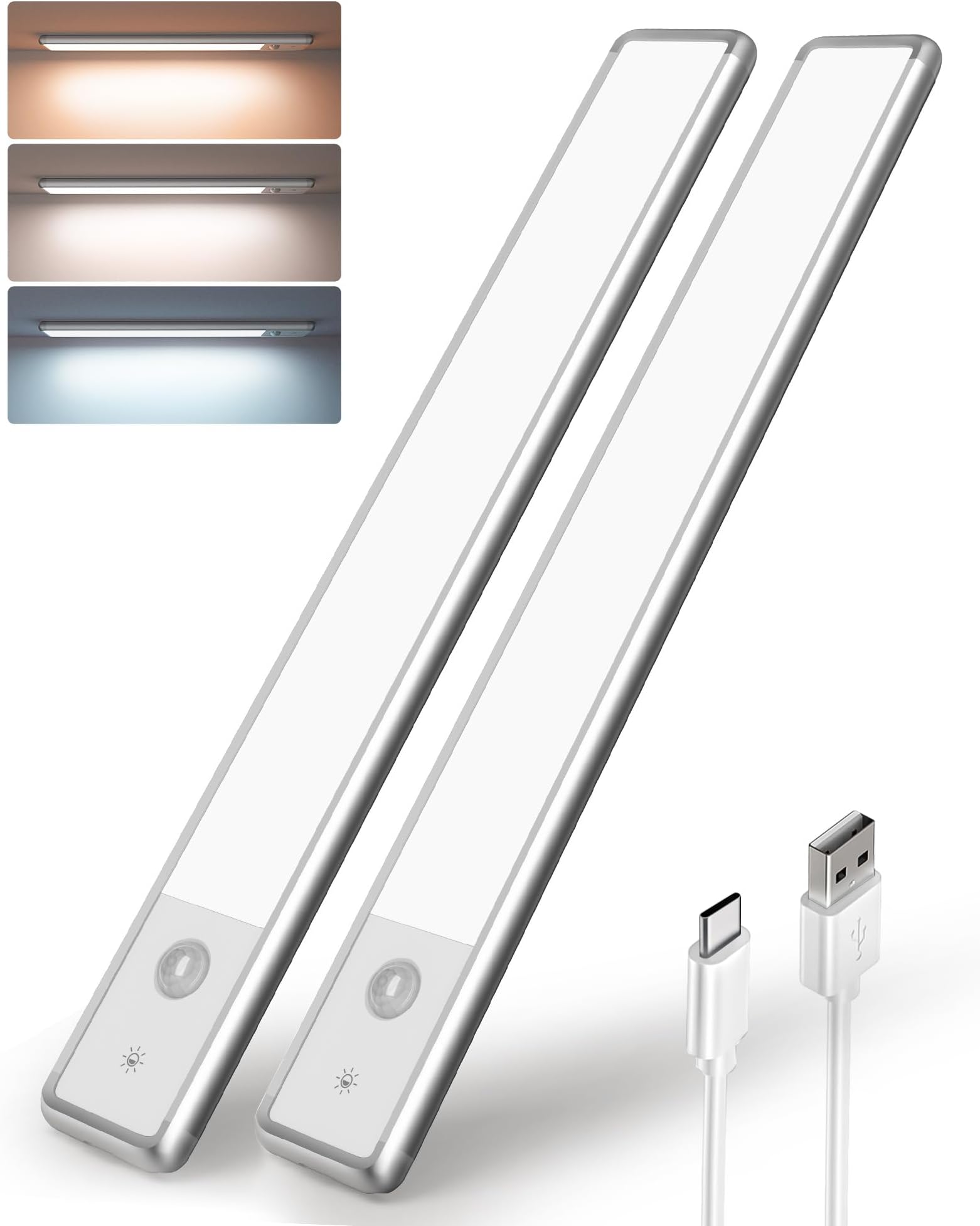 GOODEA Schranklicht Mit Bewegungsmelder - Kabellose LED-Beleuchtung Für Dunkle Ecken