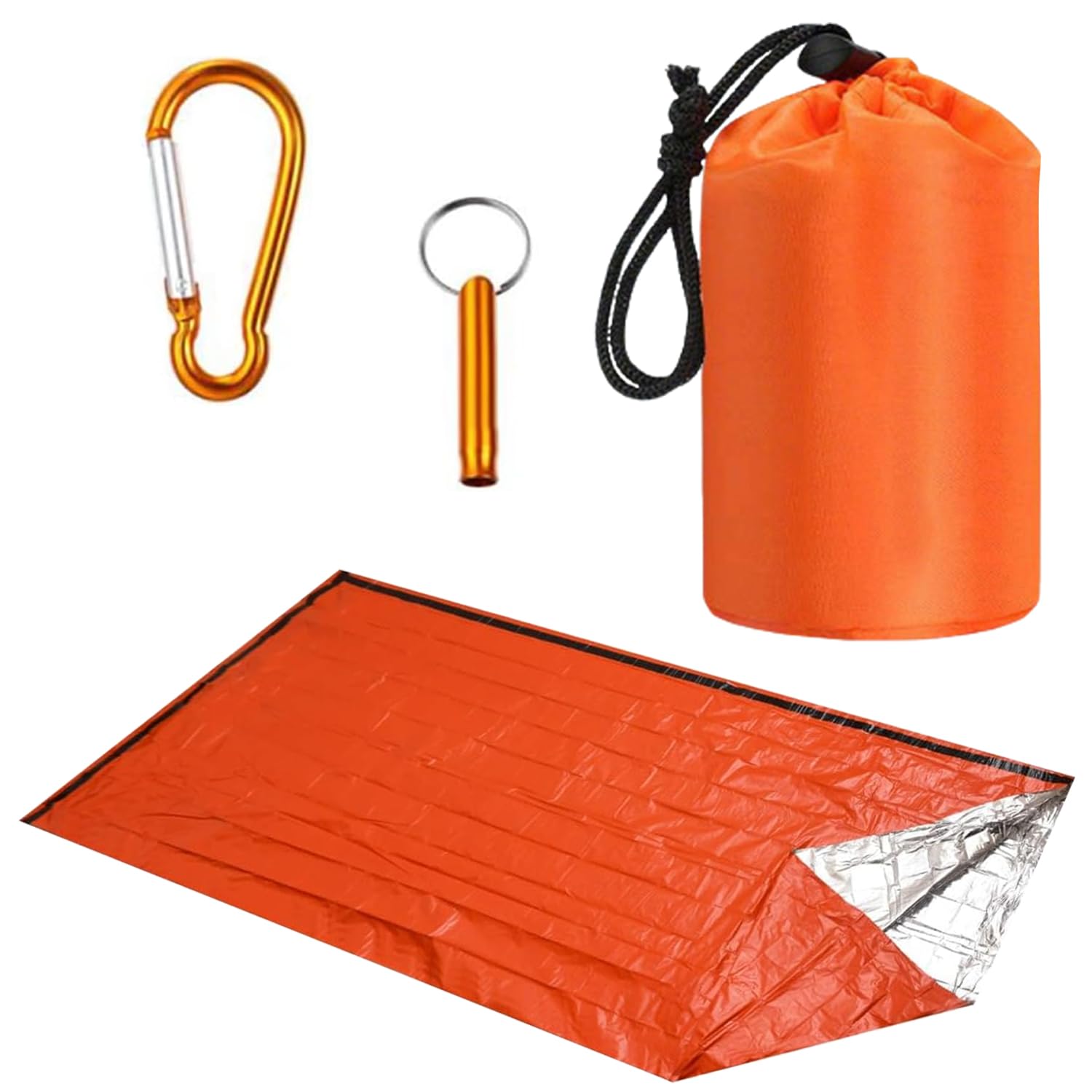 Emergency Thermal Sleeping Bag & Bivvy Sack – Compact Shelter for Outdoor Adventures & Survival Situations