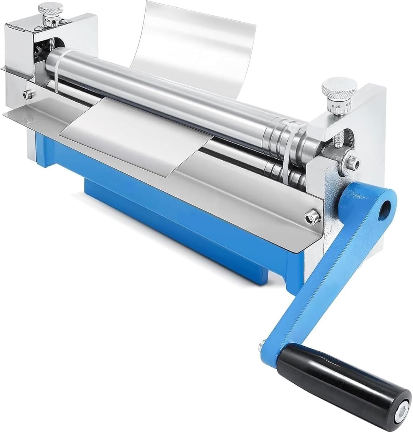 Sliding Sheet Bending Machine, Manual Sheet Metal Bender with 2 Removable Rollers for Laminating Pipes and Sheets~/