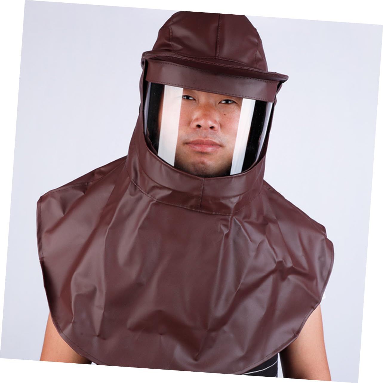 ABOOFAN Ölbeständige Maske Mit Säure Alkalibeständigem Umhang wasserdichte Kapuze Nackenschutz Kopfhaube Für Industriellen Schutz Langlebiges Material Atmungsaktiv Mit Lüftungsöffnungen