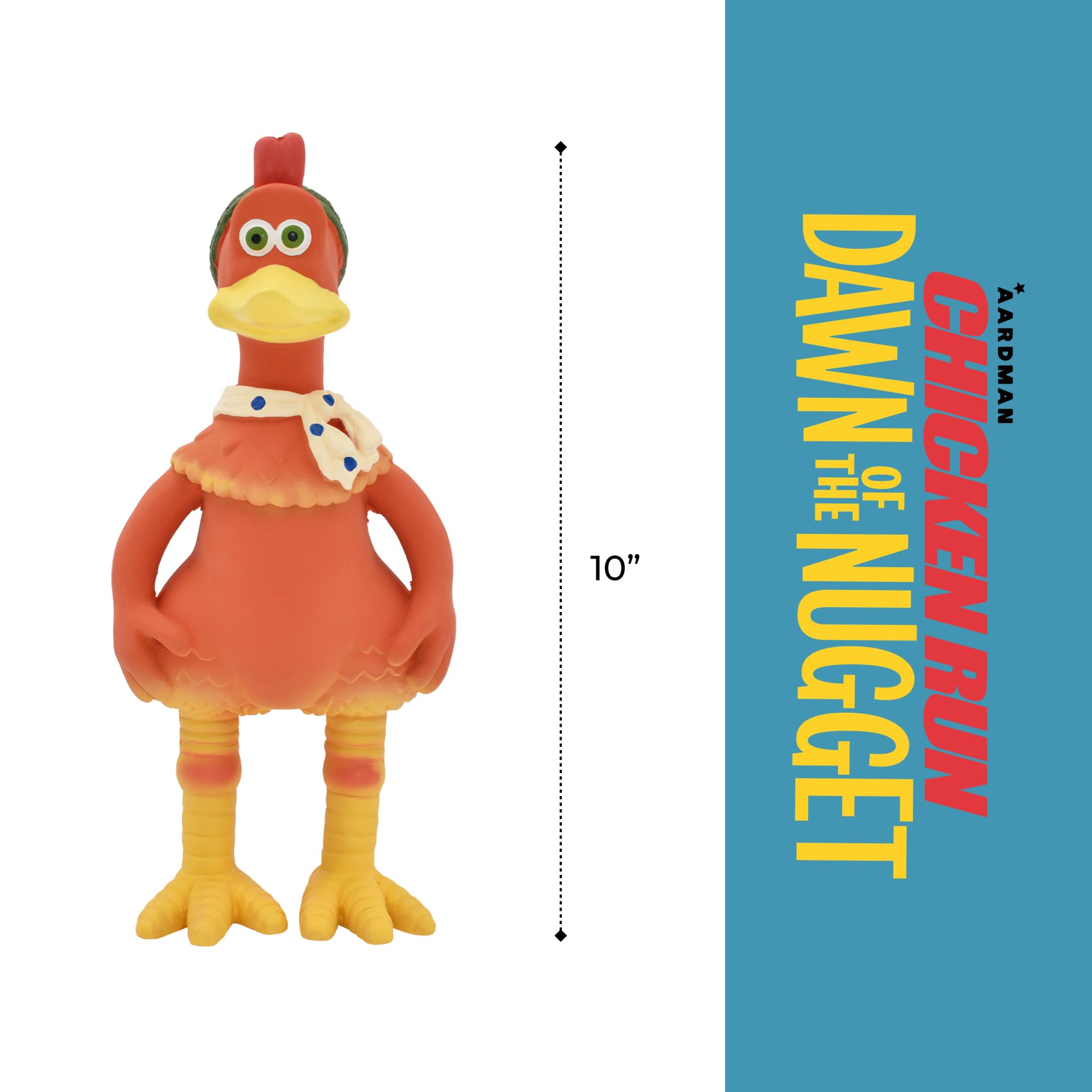 Multipet Chicken Run Ginger Latex Dog Toy - Durable Squeaky Dog