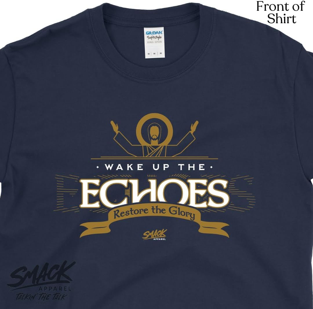 Smack Apparel Wake Up The Echoes T-Shirt for Notre Dame College Fans (SM-5XL) - Image 3