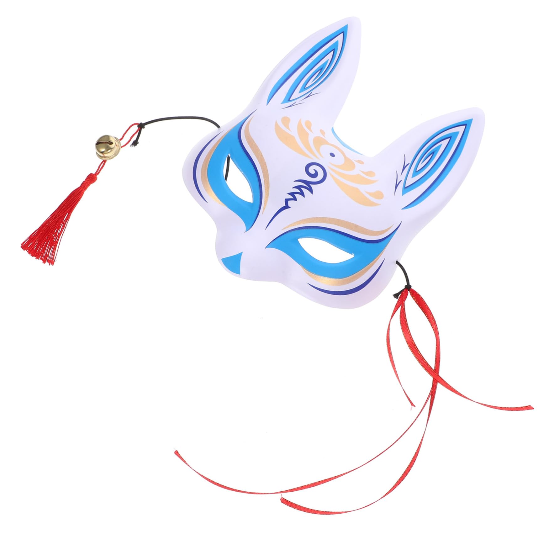 WOFASHPURET Japanese Fox Half Facial Mask Animal Cosplay Mask for Masquerade and Decor