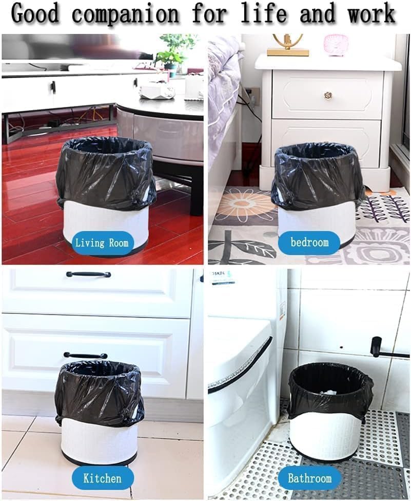 Black Trash Bag Set Of 3 For Home Kitchen Restaurants Office image 4