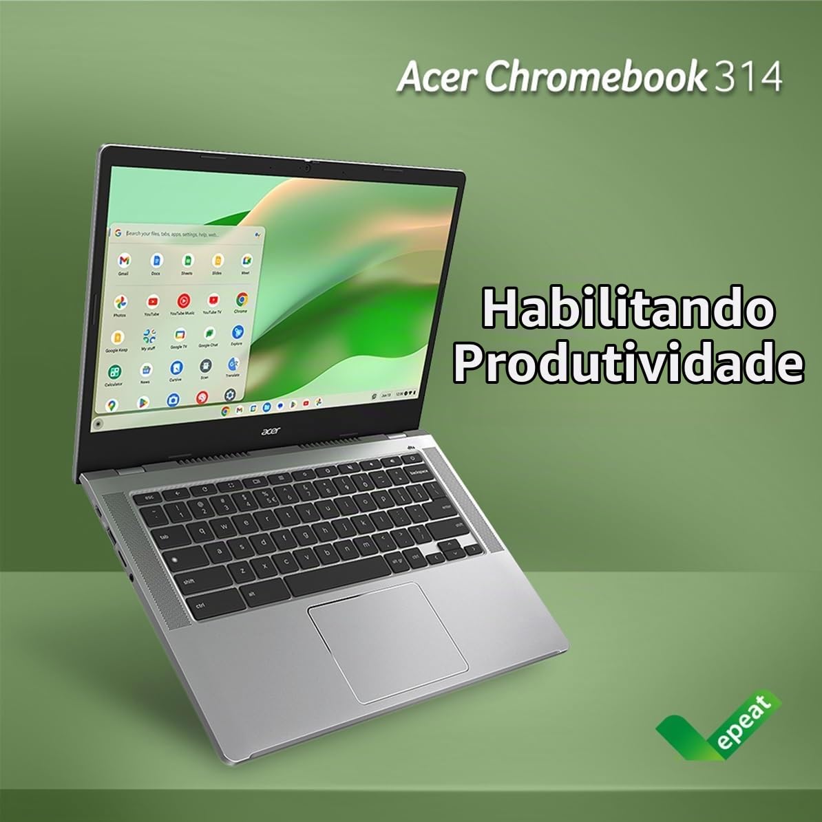 Acer Laptop Chromebook 314 CB314-4H-C2UW | Processador Intel N100