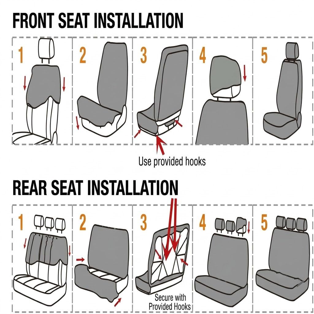 Fundas de Asiento de Coche para Land Rover Range Rover Sport 2013-2022
