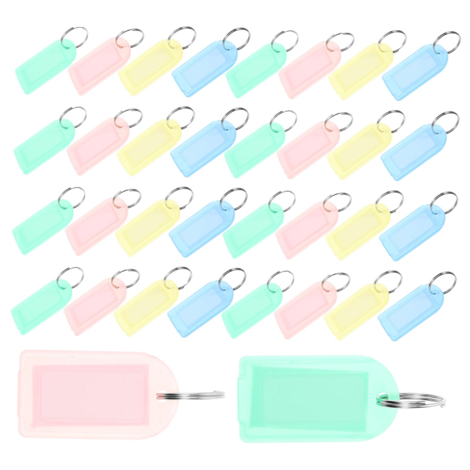 BESPORTBLE 5 Set Etichette Portachiavi Compatte Adesivi Colorati Per Valigie Etichette Per Bagagli Personalizzate Con Accessori Cinghie Per Bagagli Etichette Per Valigie 40 pezzi*5