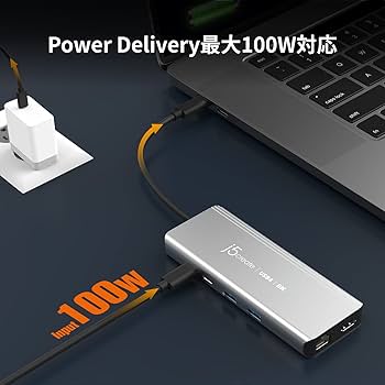 j5create USB C ドッキングステーション USB4 6in1 ハブ Amazon | j5create USB C ドッキングステーション USB4 6in1