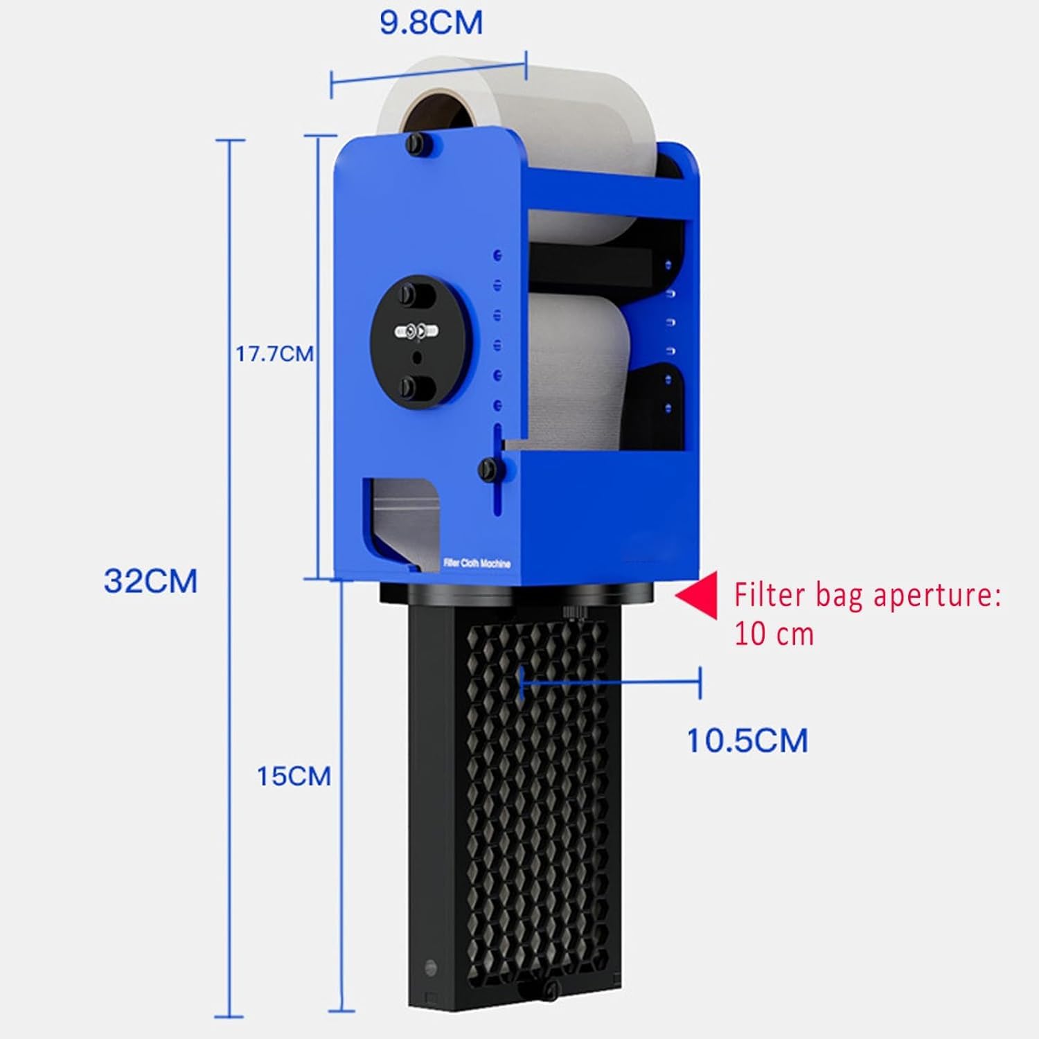 Filtro de rodillo automático para acuario, inducción inteligente de nivel de líquido, control de aplicación, velocidad ajustable, fuerte filtración para tanque de mar de 4800 L