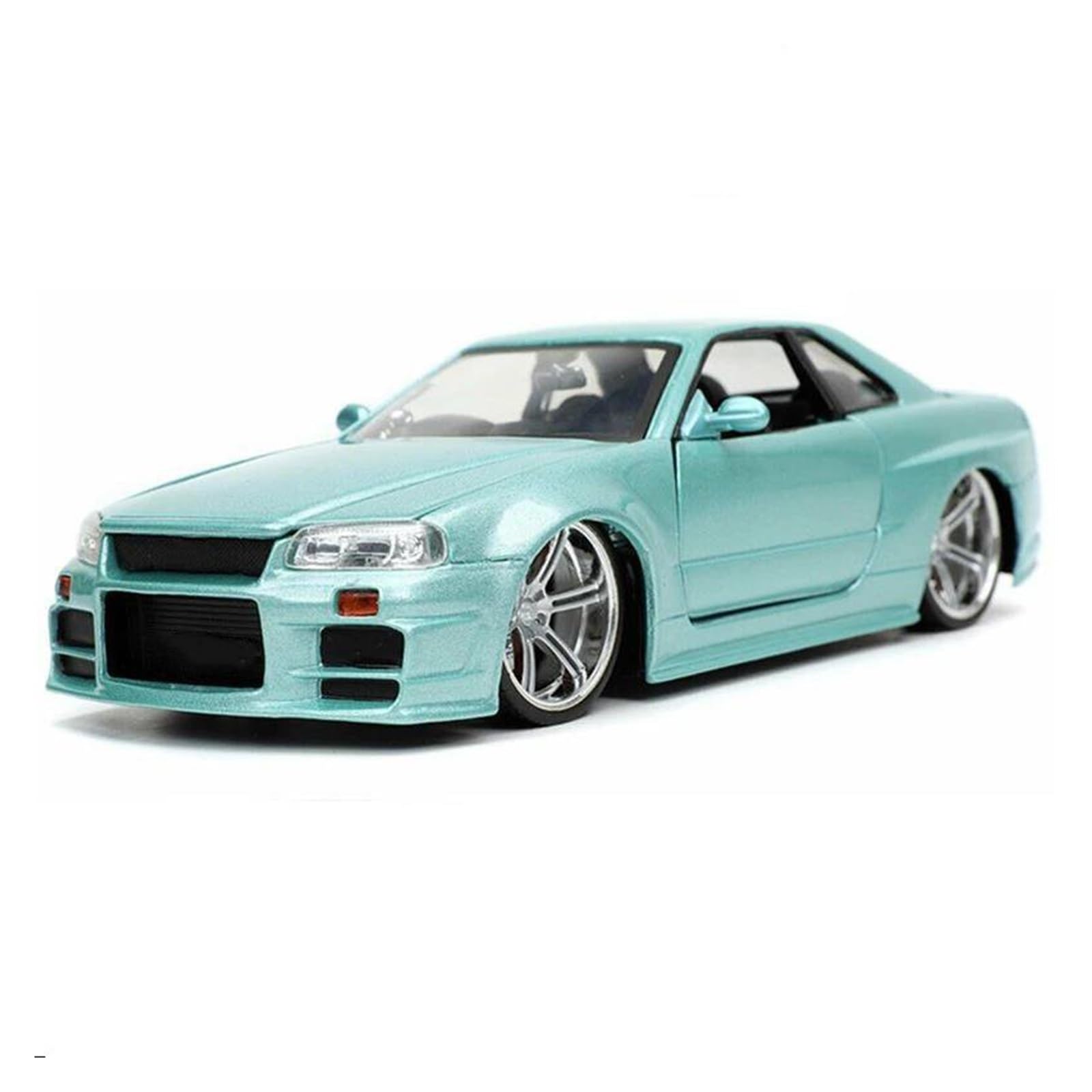 Audsni Green Die-Cast Diecast Car Model For Skyline For Gtr R34 Diecast Model Car