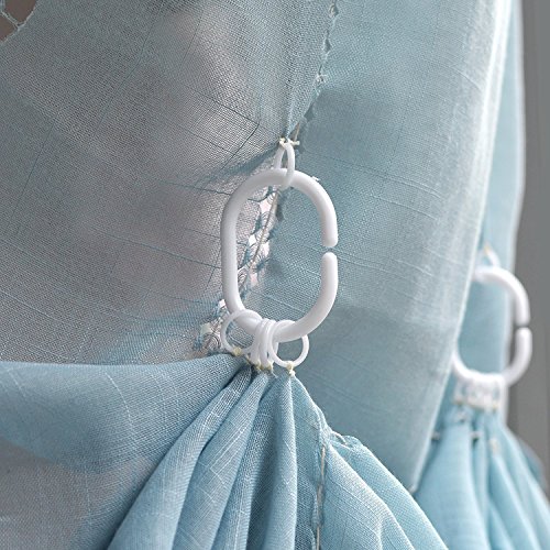 Abreeze Balloon Curtains Adjustable Tie-Up Curtain Living Room Bedroom Shade Curtains,Light Blue 1Panel #TOP4