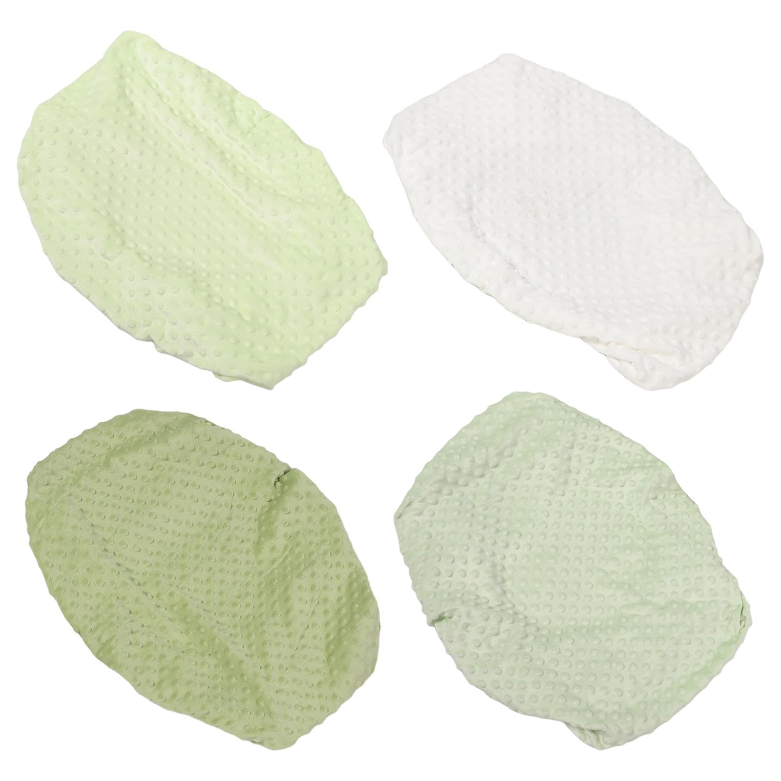 Levemolo Funda para Cambiador de Pañales de Felpa Suave Transpirable y Lavable, Tamaño 60x35cm, Paquete de 4 Piezas para Cunas y Apartamentos Pequeños