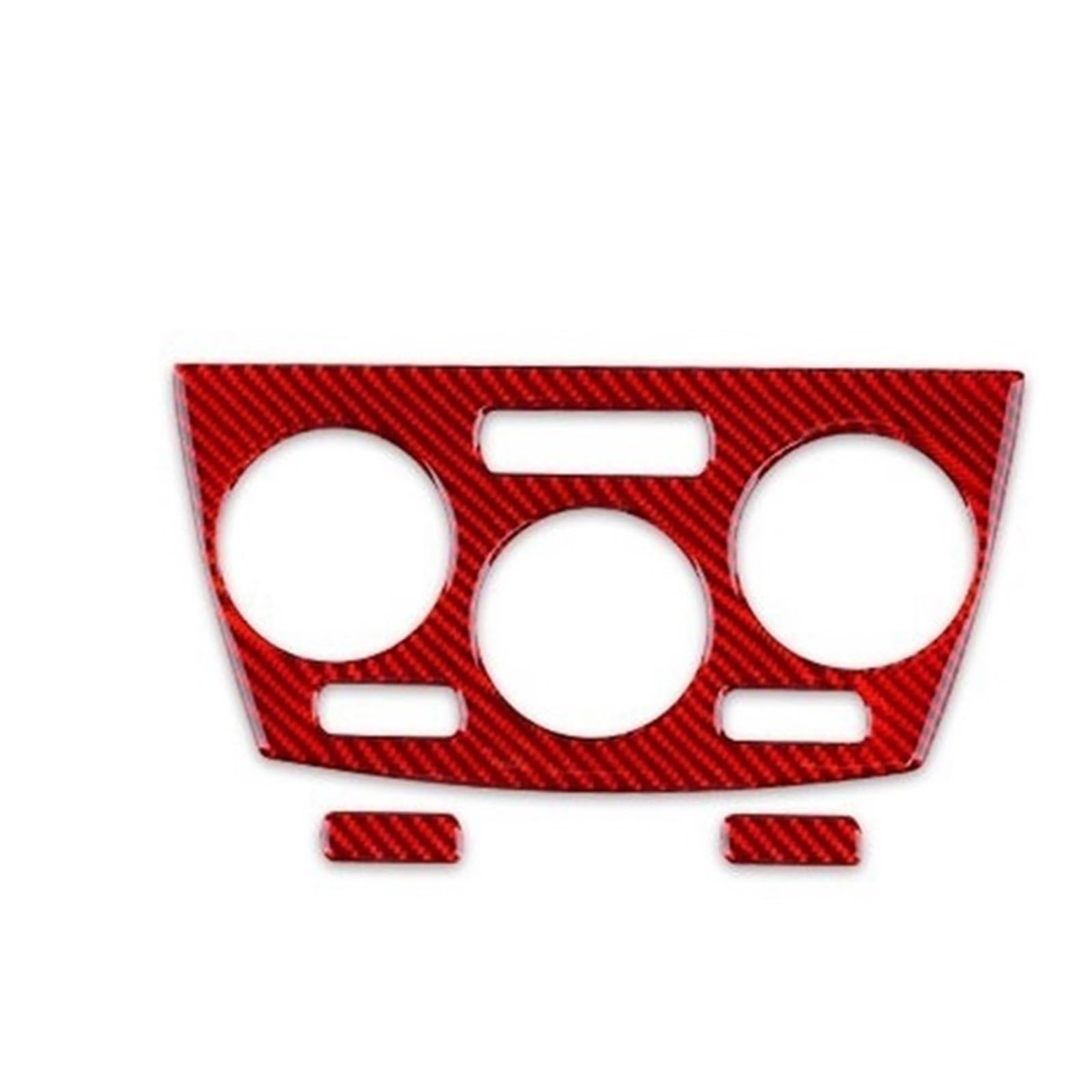 Auto Interior for Subaru for Impreza 2009 2010 2011 Car Interior Air Conditioning Climate Control Accessories Trim Soft Carbon Fiber Sticker(Red Carbon)