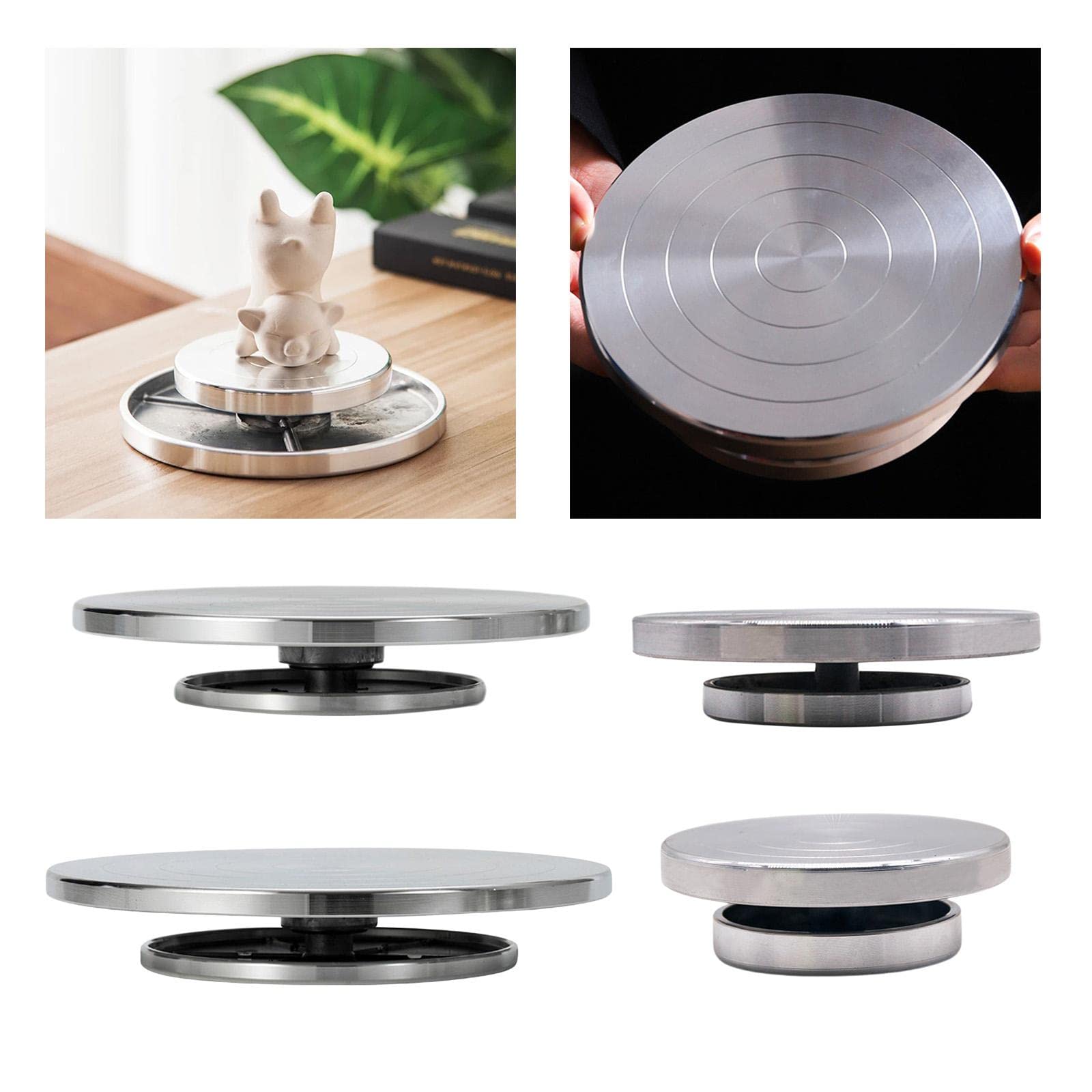 Ceramiczny gramofon do rzeźbienia 11 cm koło garncarskie do ręcznego szlifowania gliny koło do wyrobu garncarstwa idealne dla artystów i hobbystów