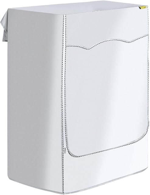 BORDSTRACT Washing Machine Cover, Dustproof Washing Machine Zipper Cover, Sunscreen & Dustproof Cover for Front Load Outdoor Washing Machine, Washer and Dryers(M)