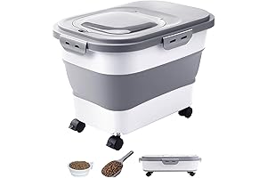 Massive 20-23 Lbs Dog Food Storage Container with Scoop