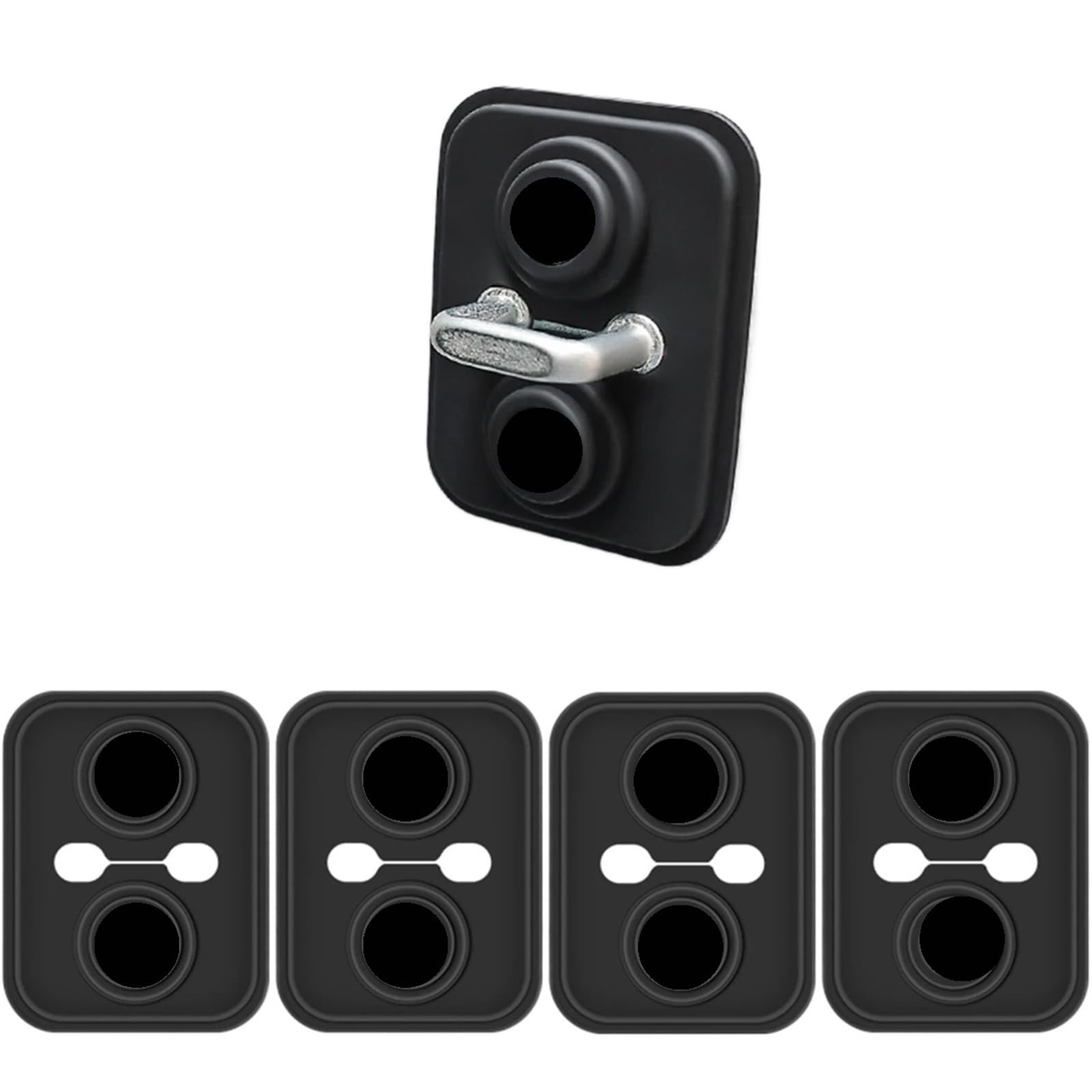 8pcs Car Door Lock Shock Absorption Buffer Pad Rust-Proof Silicone Cover