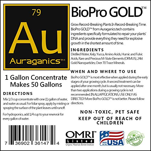 1 Gallon Biopro Gold Ormus-Based Performance Plant Booster And Soil Treatment #TOP3