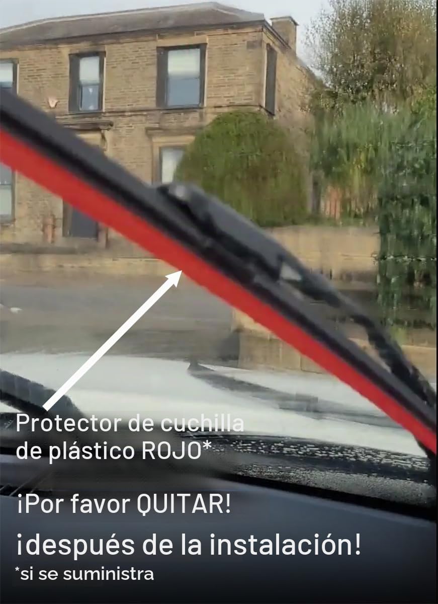 HQ Automotive Limpiaparabrisas para Dacia Sandero Stepway Hatchback (2021 y posterior) Kit de repuesto de limpiaparabrisas delanteros