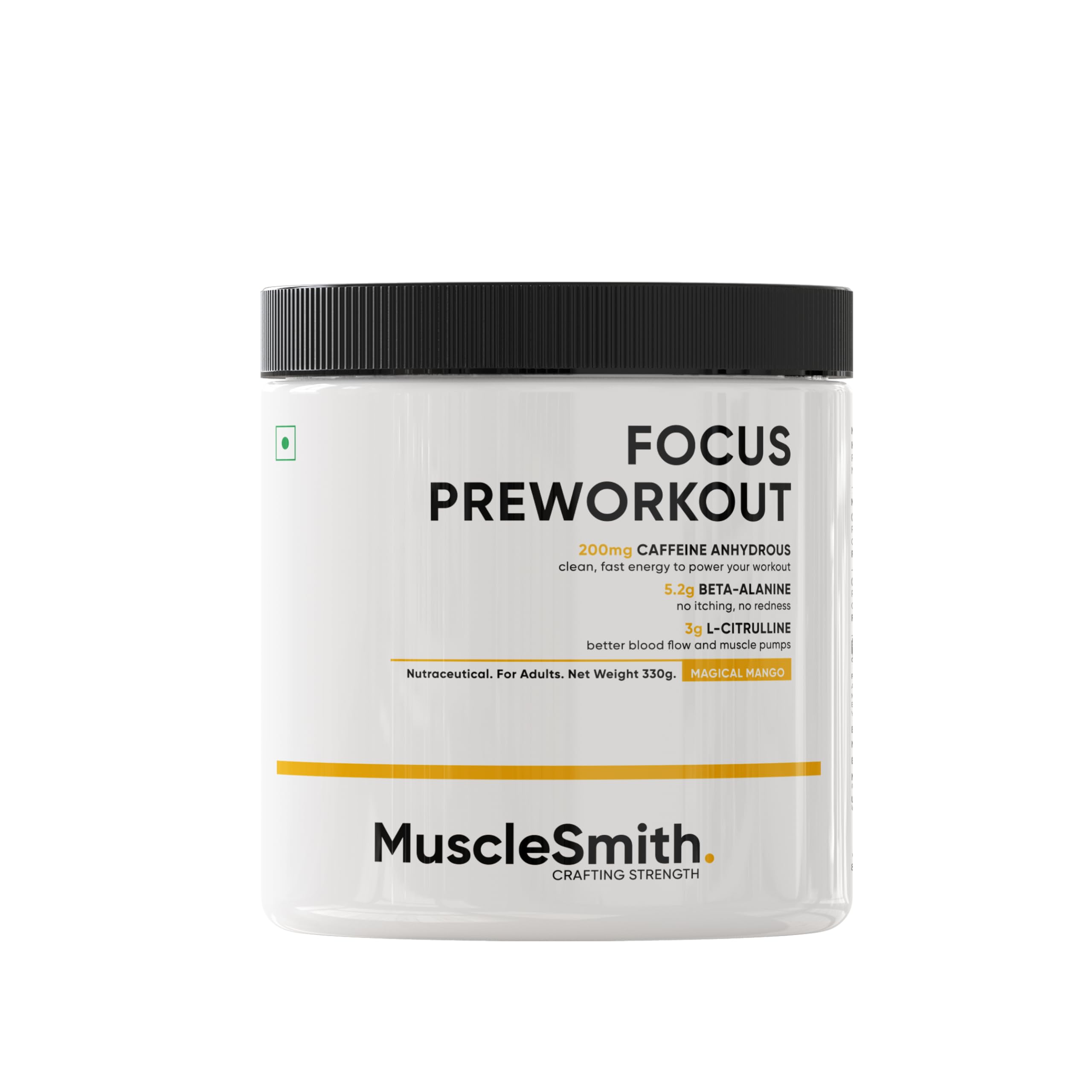 MuscleSmith Focus Pre Workout Powder| 200mg Caffeine, 5.2g Beta Alanine, 3g L-Citrulline, Choline & Taurine | Energy, Focus & Muscle Pump for Men & Women | Imli Candy | 30 Servings [11g Per Scoop] — Amazon image 10