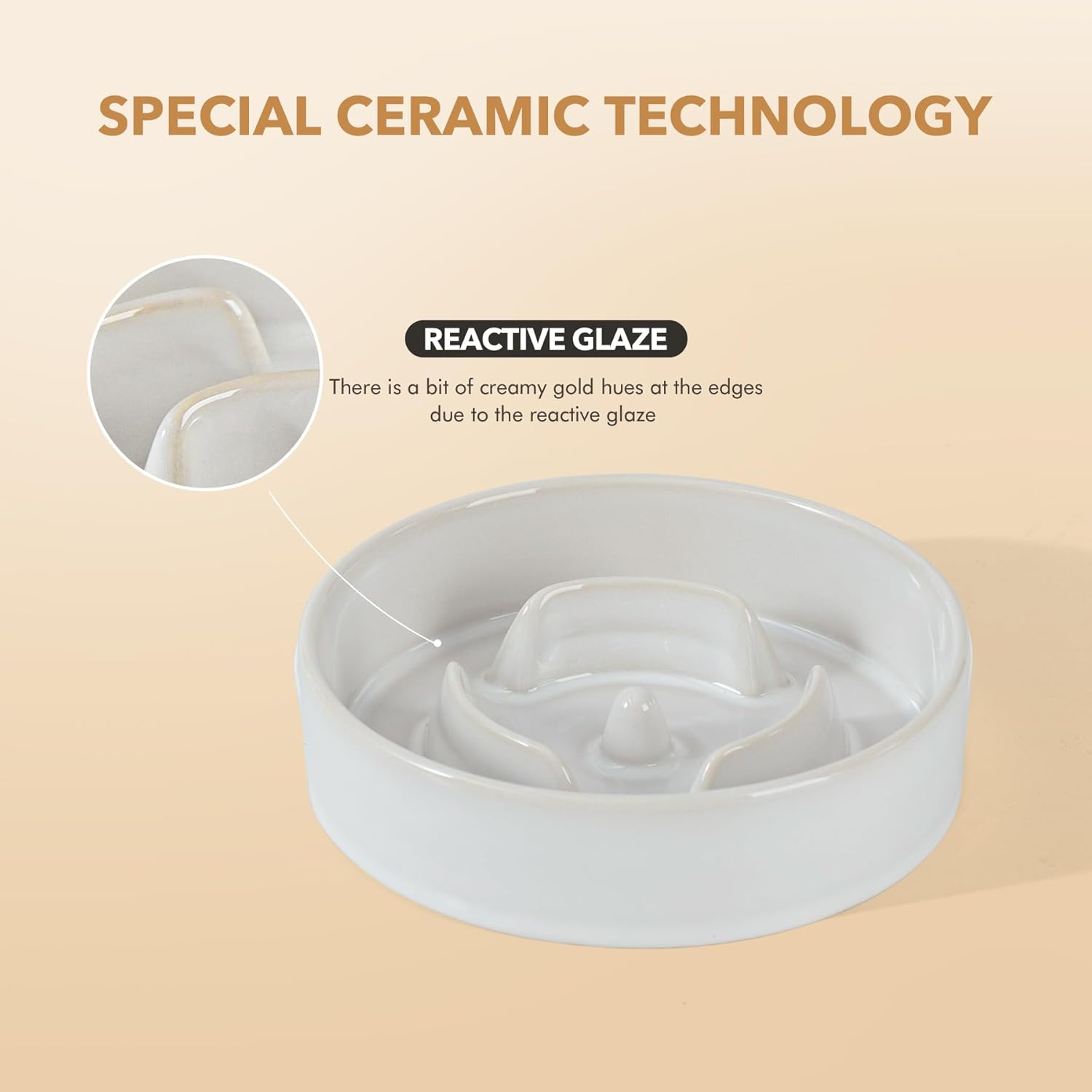 Elevated 6.1inch Bowl and 7.3inch Dish with Acacia Wood Stand for Small and