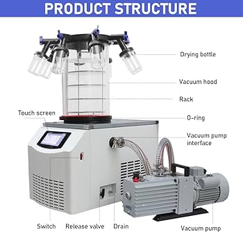 HNZXIB -60℃ Vacuum Freeze Dryer, Laboratory Freeze Dryer