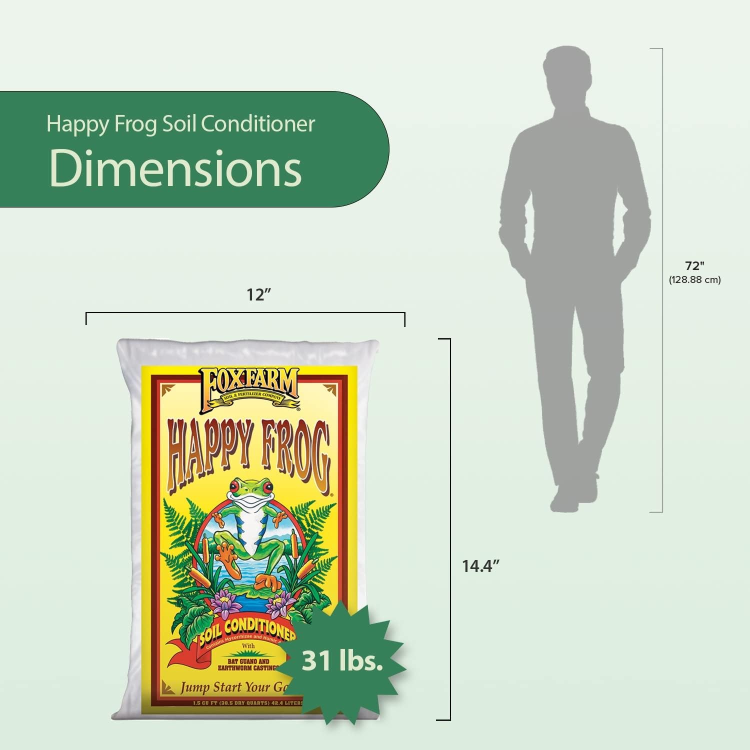 FoxFarm Happy Frog® Soil Conditioner, 1.5 cu ft : Patio, Lawn & Garden