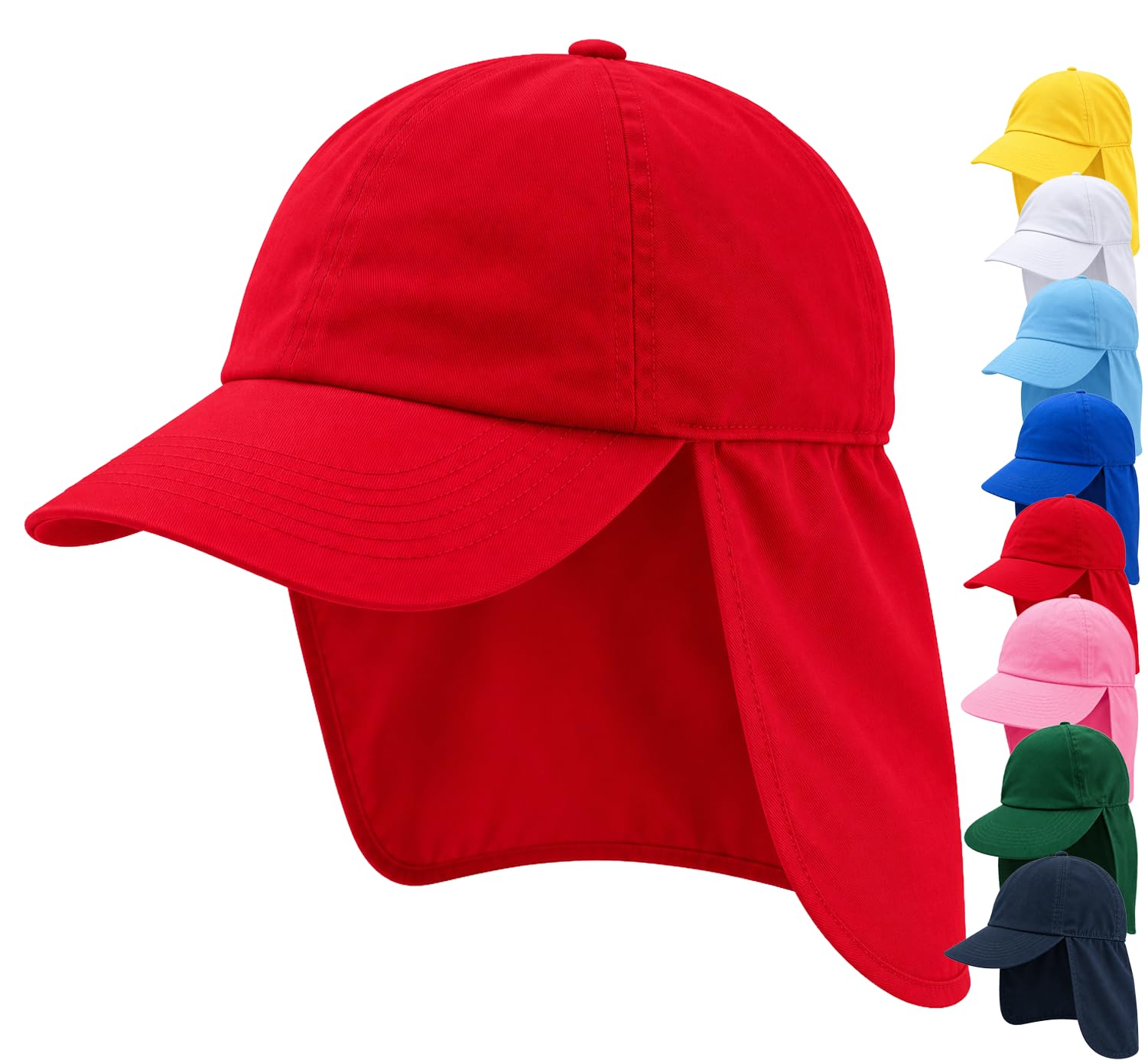 4sold Unisex Schirmmütze m. Nackenschutz Babymütze Kleinkindmütze Mädchen Kinder Kappe Cap UV Kids