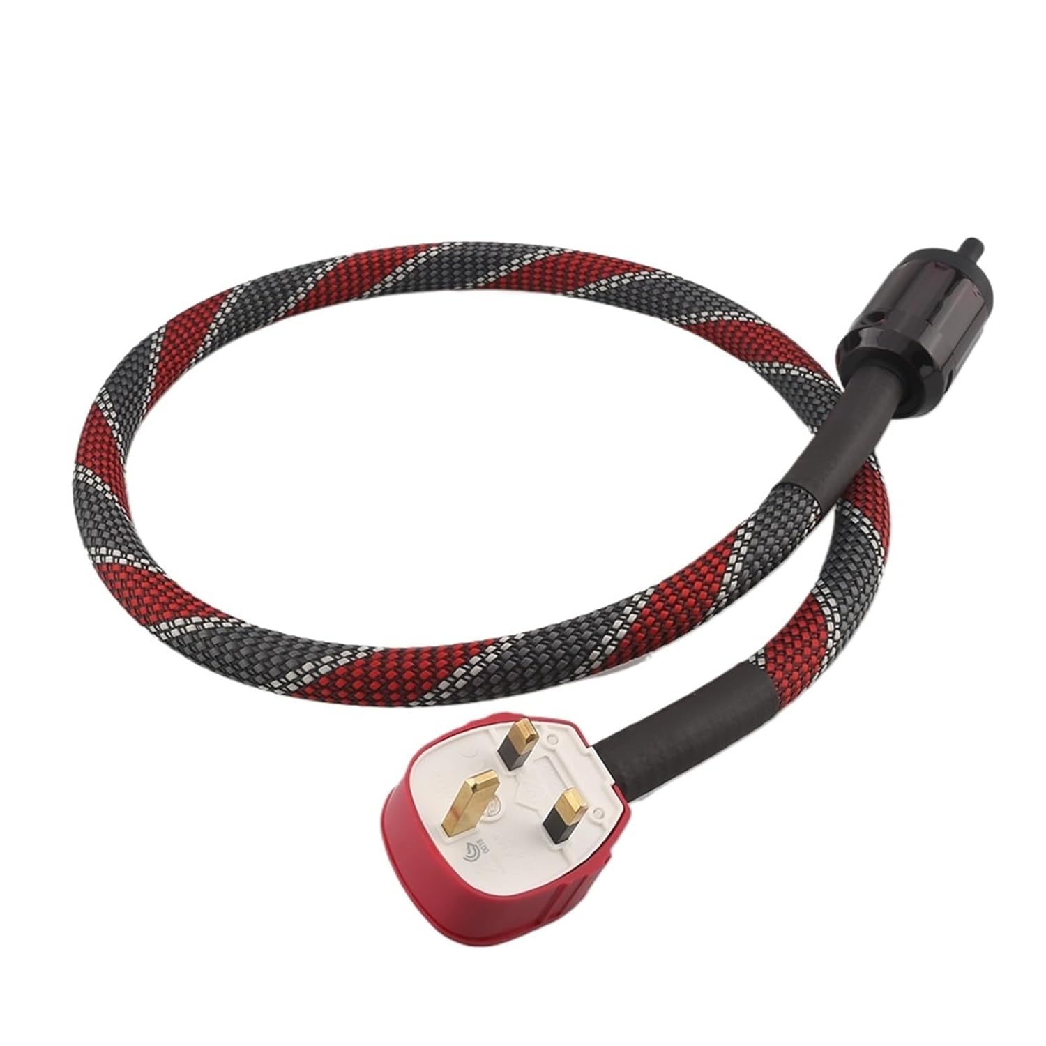 HiFi Audio Pure Copper Multi-Conductor UK Power C7 IEC Cable Audiphile Power Cord for Audio Equipment AC IEC Cable(0.5m)