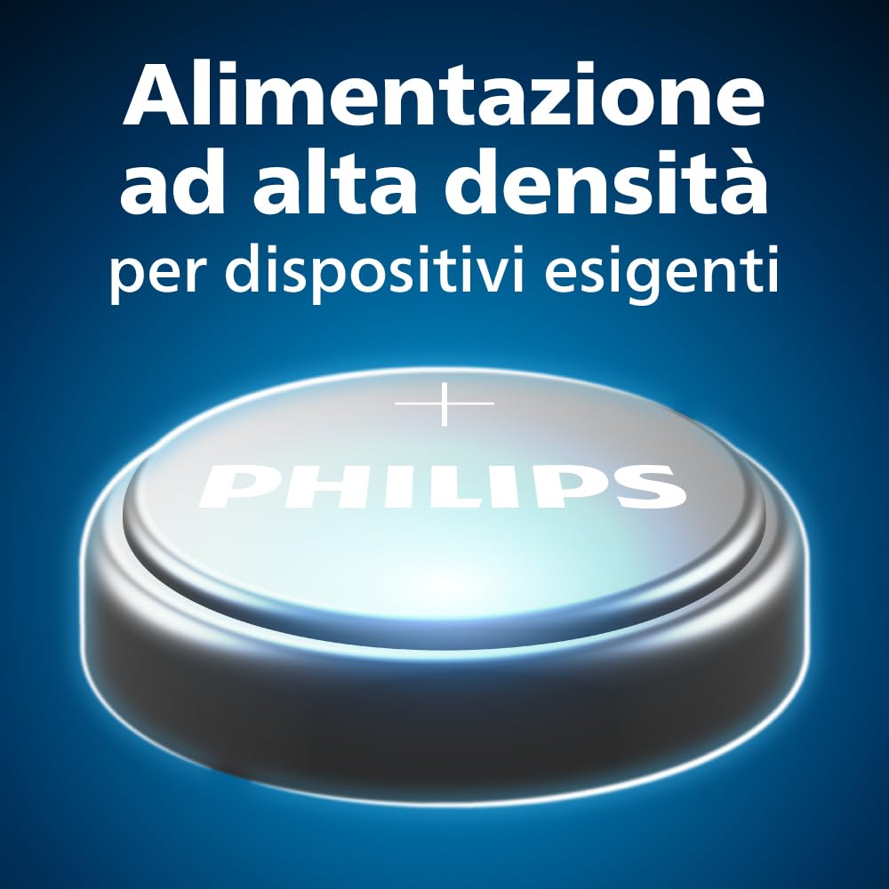 Philips Lithium CR2032 Batterie 3 Volt, Ottimali per orologi, portachiavi e calcolatrici, Confezione da 12