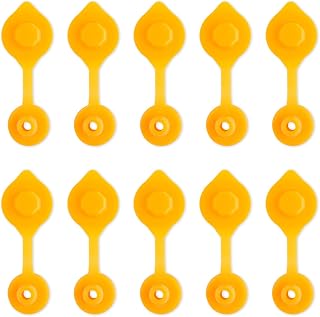 10PCS Yellow Gas Can Vents for Plastic Gas Cans，plastic Gas Can Vent Caps & Gas Can Vent Plug for Most of Cans Old Style Water Gas Jug, Gas Can Gallon Vents & Fuel Can Vent Cap