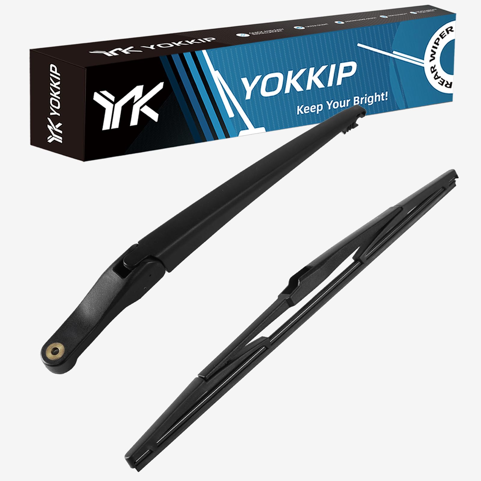 YOKKIPBack Windshield Wiper, Replacement for Toyota Sienna 2011-2020 Rear Window Wiper Arm Blade Cover Assembly All Season, OE:85241-08020