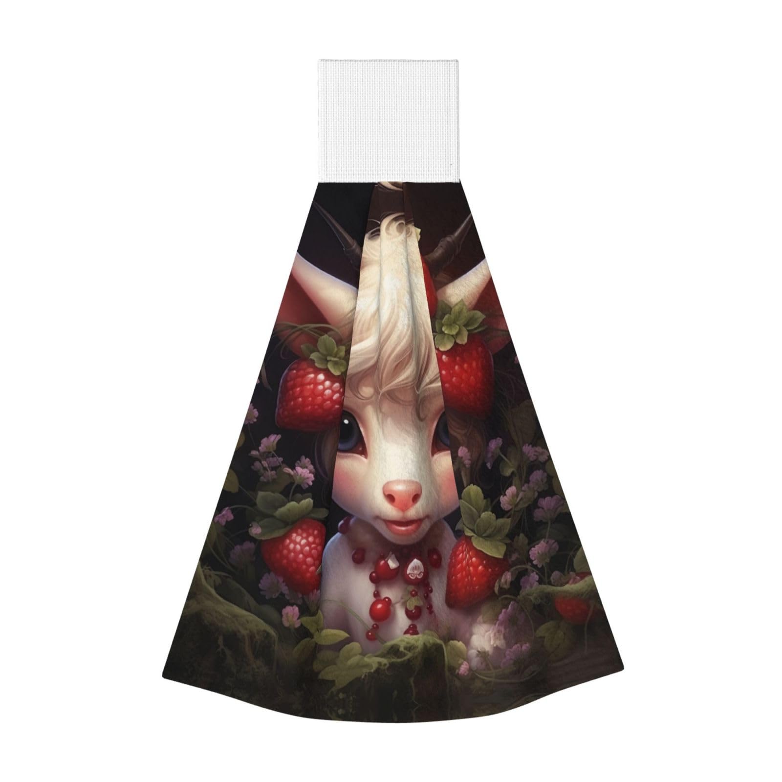 Baby Cow Strawberry Highly Absorbent Dish Towels Soft Coral Fleece Wipe
