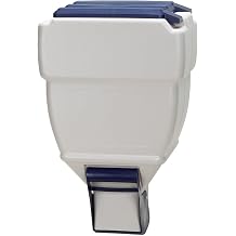 Coastal Pet Bergan Wall-Mounted Food Dispenser - Dog, Cat, Rabbit and Other Pet Food Storage Container - Beige/Navy - 40 lbs