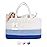 luxury little Diaper Caddy Organizer, Large Cotton Rope Nursery Baby Basket, Changing Table Organizer for Baby Diaper Storage, Portable Car Organizer Removable Divider (Blue, Extra Large)