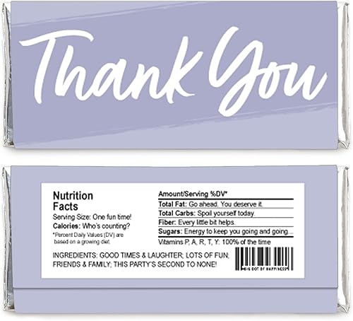 Miniatura 8 de Big Dot of Happiness Verde salvia Elegantly Simple - Envoltura de barra de caramelo para invitados - Juego de 24