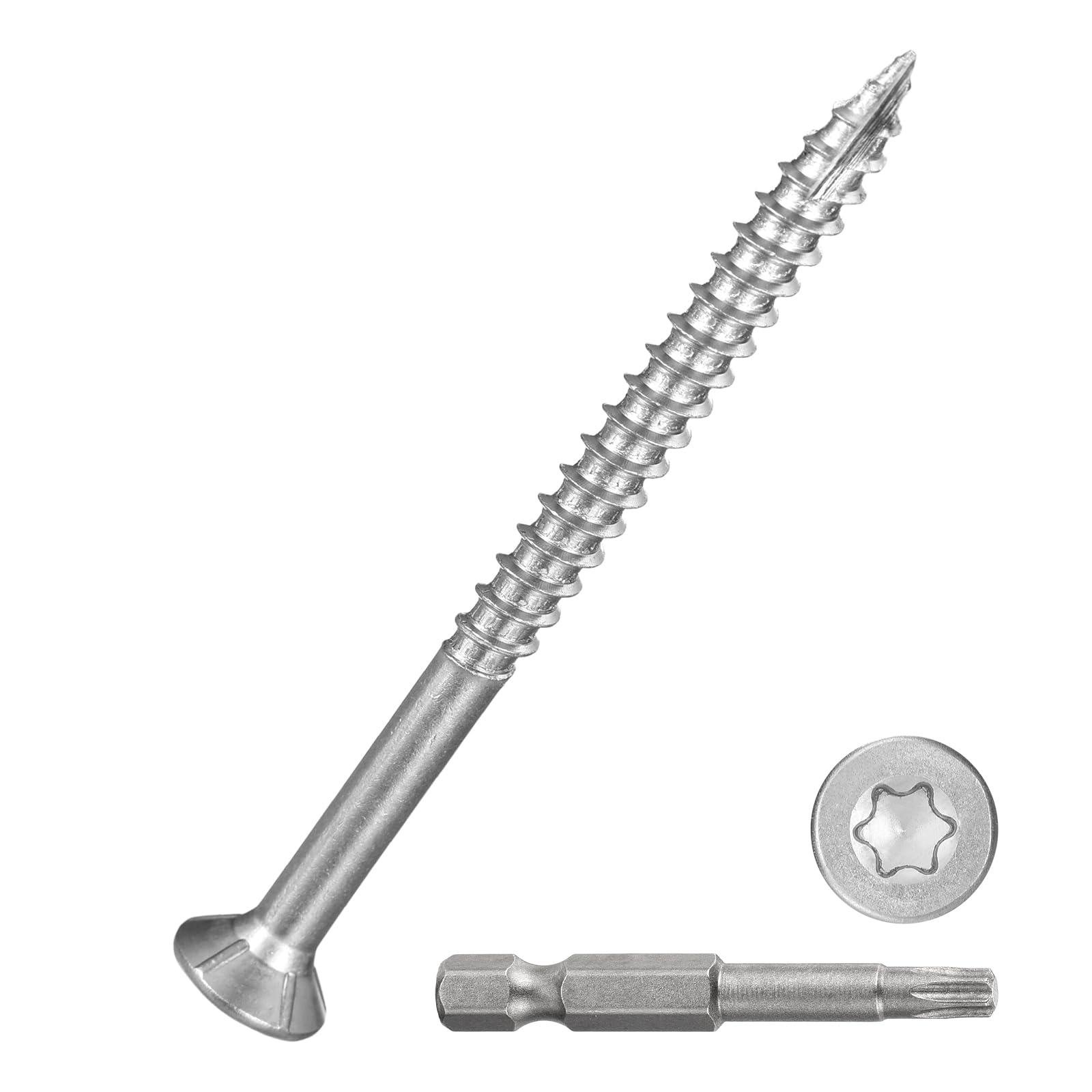 DTGN #10x2-1/2" Deck Screws, 100Pack, Good for Decks Fences, Frames, Farms, Outdoor Furniture