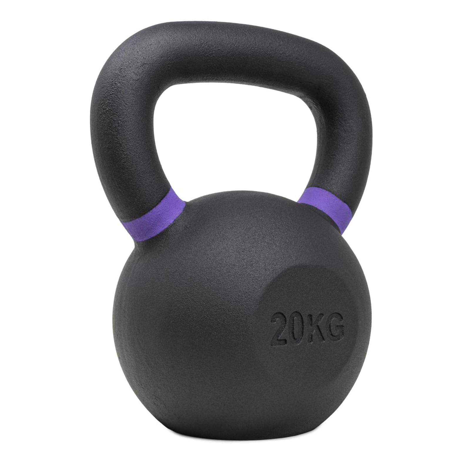 Strength Shop Kettlebell Palestra in ghisa con Manico ergonomico (4kg-64kg), Kettlebell Crossfit Resistente & Durevole con Rivestimento Nero e marcatura Colorata, Ideale per Total Body.