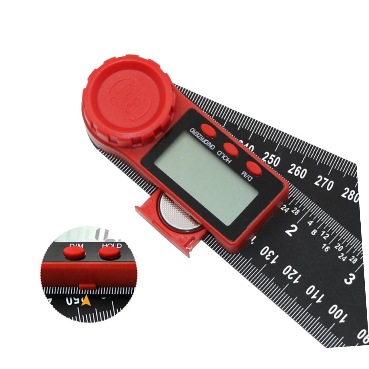 Instrumento de medición del transportador de la regla del ángulo de la pantalla digital multiusos